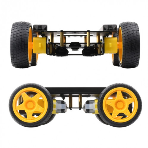 Kit de châssis de robot mobile intelligent Waveshare, châssis : avec amortisseur (roues normales) SW002A955-014